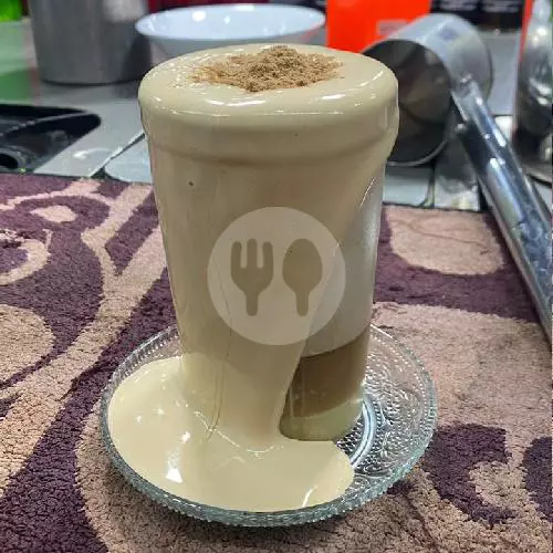 TST Telur Ayam Panas - hot tea, milk and chicken egg drink